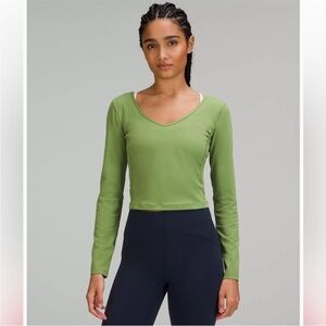 Lululemon Align Longsleeve Shirt in Green in Size 8